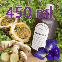 Organic Purple Passion Fruit & Ginger Kombucha 450ml
